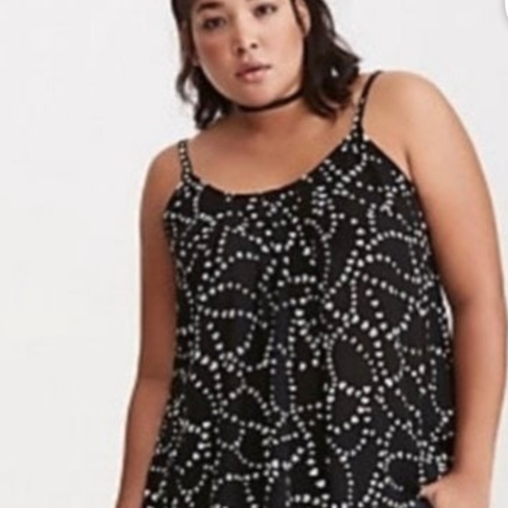 Torrid Georgette Criss Cross Cami Size 2